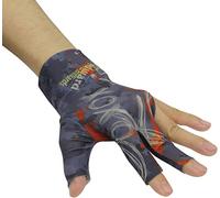 PolyMath Billiard Gloves 10pcs/Set 3 Open Fingers Snooker Accessories Professional Pool Cue Gloves Spandex Lycra for Left Hand, Men Women