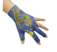 PolyMath Billiard Gloves 10pcs/Set 3 Open Fingers Snooker Accessories Professional Pool Cue Gloves Spandex Lycra for Left Hand, Men Women