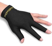 PolyMath Billiard Gloves 10pcs/Set 3 Open Fingers Snooker Accessories Professional Pool Cue Gloves Spandex Lycra for Left Hand, Men Women