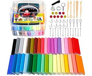 Polymer Clay, 36 Colours, Safe and Non-Toxic Polymer Clay, DIY Clay Gift for Children (Colour)