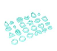 Polymer Clay Cutters Durable Geometric Shapes Earrings Making Tools for Beginners 24 Pcs PP Material Idea