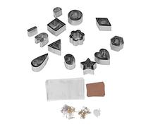 Polymer Clay Cutters Set 13 Different Shapes Clay Earring Cutter DIY Jewelry Making Kit for Earrings Keychains Necklaces Stainless Steel 33 Pieces