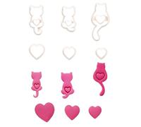 Polymer Clay Cutters Set of 6 - Multipurpose Valentine's Day Gift, DIY Jewelry Making Tools for Earrings, Necklaces & Handcrafted Accessories - Premium Crafting Kit for Artists &