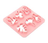 Polymer Clay Earring Cutter Kit, 10x10x1cm Plastic Tool for DIY | Pink Finish, Rounded Edges, Quick Demoulding, Portable Design for Artists, Makers, Classrooms and Creative Projects