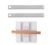 Polymer Clay Thickness Ruler, 2 Pcs Acrylic Clay Roller Guides Clay Thickness Guides Rolling Pin Guide Sticks Clay Depth Guide Pottery Tools for Clay DIY Crafts Jewelry Making Baking (Clear 6mm)