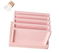 Polymer Clay Thickness String Roller Tool,Clays Rolling Strip Tool with Scale Set,55 Size DIY Strip Rolling Kit Tools with Firm Build (Pink)