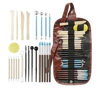 Polymer Clay Tools, 25 Pcs Clay Sculpting Tools, Modeling Clay Tool Set, Pottery Carving Tool with Storage Bag for DIY Pottery & Ceramics