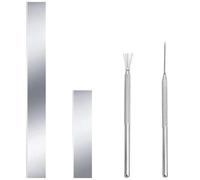 Polymer Clay Tools,4PCS Flexible Stainless Steel Clay Cutter Blades with Wire Textures and Needle Detail Tool,Ceramic Shaping Modelling Sculpting Cutting Clay Tools for Pottery DIY Craft