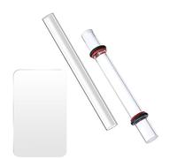 Polymer Clay Tools Kit, 2 Acrylic Clay Rollers and Acrylic Board, Clay Molding and Sculpting Tools, Solid Rolling Pin and Hollow Rollers, for Shaping DIY Clay Crafts and Reshaping Clay