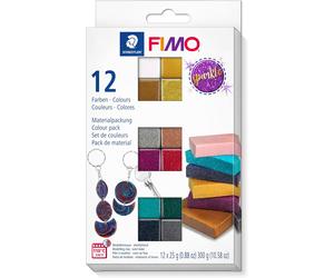 Polymer Modelling Clay - FIMO Effect - Oven Bake Clay - Assorted Pack, Sparkle C