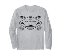 Polynesia Sea Turtle Palm Trees Hawaii South Seas Long Sleeve T-Shirt