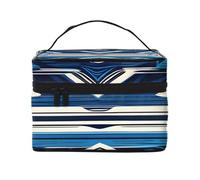 Polynesian Blue Polynesian Maori Tribal Print Portable Makeup Case with Zipper Versatile for Large Capacity Polyester Makeup Bag Black One Size Black One Size Black One Size, Black/White, One Size