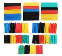 Polyolefin Heat Shrink Tubing Set 164 Pieces Wire Cable Sleeve Kit Flame Retardant Waterproof Insulated Sleeving for Electrical Repairs Marine Grade 2:1 Shrink Ratio