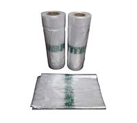 Polypack Polythene Ltd ECO BIO DEGRADABLE POLYTHENE GARMENT COVERS ROLL 36" DROP, 100G, UK MADE