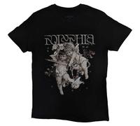 Rock Off T-Shirt Polyphia Cherub Men's Black