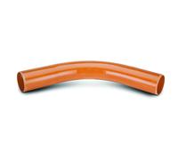Polypipe 110mm Long Radius Bend Plain Ended 87.5deg - Terracotta - UG471