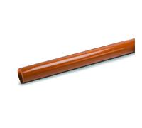Polypipe 110mm Plain Ended Underground Pipe - 6mtr - Terracotta - UG460