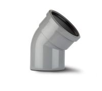 Polypipe 110mm Soil 135deg Bend Single Socket Grey SB412G