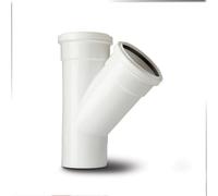 Polypipe 110mm Soil 135deg Equal Branch Double Socket White ST404W