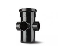 Polypipe 110mm Soil 3 Way Boss Pipe Single Socket Black SJ454B