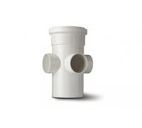 Polypipe 110mm Soil 3 Way Boss Pipe Single Socket White SJ454W