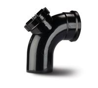 Polypipe 110mm Soil 92.5deg Access Bend Single Socket Black SB413B