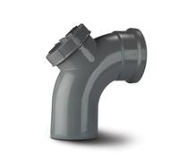 Polypipe 110mm Soil 92.5deg Access Bend Single Socket Grey SB413G