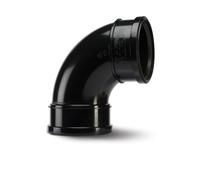 Polypipe 110mm Soil 92.5deg Bend Double Socket Black SB417B