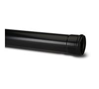 Polypipe 110mm Soil Pipe 4mtr Single Socket Black SP440B