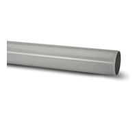Polypipe 110mm Soil Plain Ended Pipe 3mtr Grey P430G
