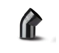 Polypipe 110mm Solvent Soil 135deg Offset Bend Single Socket (Solvent x Spigot) Black SB404B