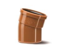 Polypipe 110mm Underground Drainage 15 Degree Single Socket Bend