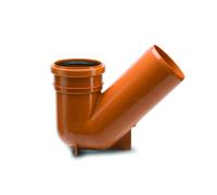 Polypipe 110mm Universal Gully Trap Socket/Spigot 45deg - Terracotta - UG413