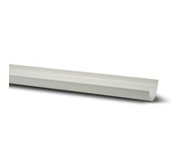 Polypipe 112mm Half Round Gutter 2mtr - White - RR100W