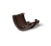 Polypipe 112mm Half Round Union Bracket - Brown - RR102BR