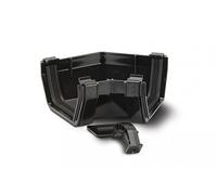 Polypipe 112mm Square Angle 135deg - Black - RS204B