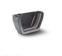 Polypipe 112mm Square External Stop End - Black - RS207B