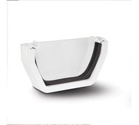 Polypipe 112mm Square External Stop End - White - RS207W