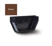 Polypipe 112mm Square Internal Stop End - Brown - RS208BR