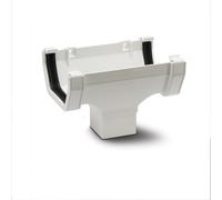 Polypipe 112mm Square Running Outlet - White - RS205W