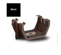 Polypipe 112mm Square Union Bracket - Black - RS202B