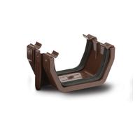 Polypipe 112mm Square Union Bracket - Brown - RS202BR