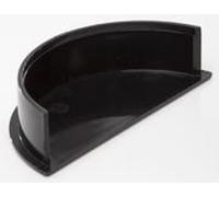 Polypipe 150mm Half Round Internal Stop End RL608b Black