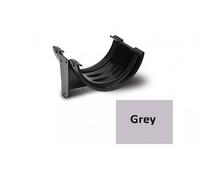 Polypipe 150mm Half Round Union Bracket - Grey - RL602G