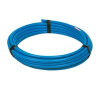 Polypipe 25 Metre Roll Of 32mm Blue Water Mains Service Mdpe Pipe