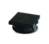 Polypipe 320mm Square PVC Cover & Frame - Black - UG502
