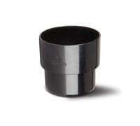 Polypipe 50mm Round Downpipe Connector - Black RM325B