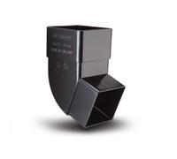 Polypipe 65mm Square Downpipe Offset Bend 112.5deg - Black RS227B