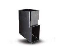 Polypipe 65mm Square Downpipe Shoe - Black RS228B