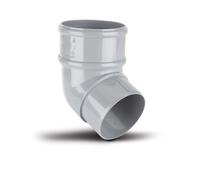 Polypipe 68mm Round Downpipe Offset Bend 112.5deg - Grey RR127G